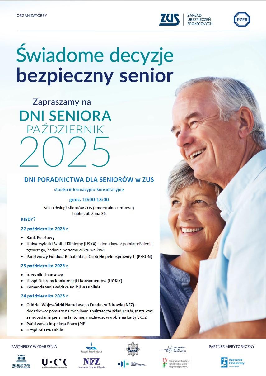 Plakat dotyczący Dni Seniora