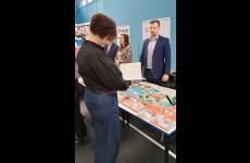 Stoisko podczas Targów Pracy w Białej Podlasce