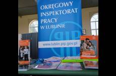Stoisko podczas Targów Pracy i Edukacji w Opolu Lubelskim